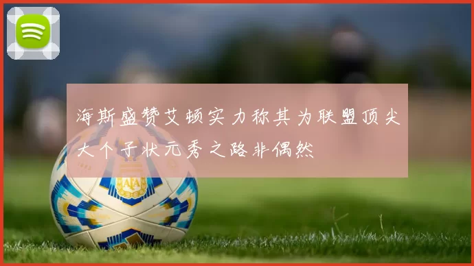 海斯盛赞艾顿实力称其为联盟顶尖大个子状元秀之路非偶然